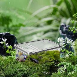 Terrário de plástico transparente para répteis, transporte de insetos e répteis, reprodução de alimentos vivos, caixa de alimentação - Image 3