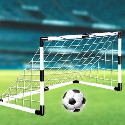 Objetivo de futebol dobrável com bomba e bola para crianças, Portão portátil do futebol, Treinamento de futebol ao ar livre, Brinquedo esportivo - Image 4