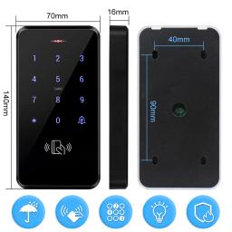 Waterproof Access Control Teclado, Eletrônico Cartões Chave, Dígitos Bloqueio, Sistema Abridor de Porta, RFID Touch Keyboard, IP68, 125KHz - Image 6