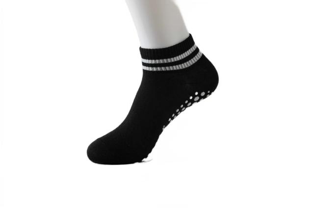 Meias Grip Femininas Antiderrapantes Listras Duplas Pilates Ioga Treino Balé