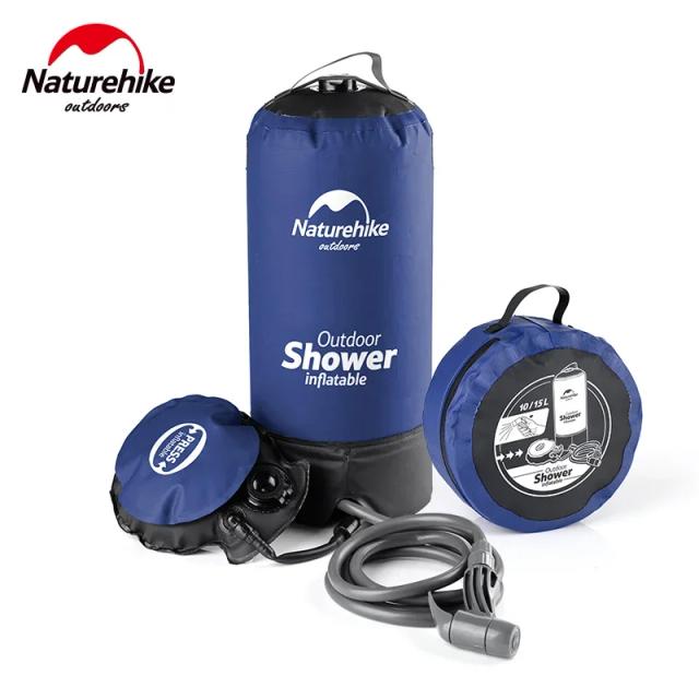 Chuveiro Inflável Portátil Naturehike para Camping e Caminhadas, Dobrável e Prático