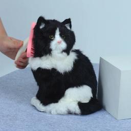 Silicone Fur Grooming Trimmer Escova, Pequeno Pet Rabbit Comb, cobaia, Chinchilla Limpeza, Grooming Tool, Lapin Acessórios - Image 4