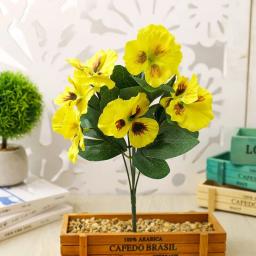 10 cabeças de flores artificiais de seda, buquê de flores para casamento, decorações criativas de interiores para casa - Image 5