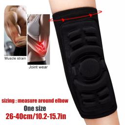 Esportes favo de mel compressão cotovelo proteção almofadas cotovelo guarda manga para basquete, golfe, futebol, voleibol, ciclismo - Image 2