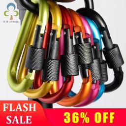 Mosquetão Escalada Travel Kit, Camping Equipment, Alloy Aluminum, Survival Gear, Camp, Montanhismo Gancho, ao ar livre, 6pcs - Image 1
