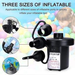 Bomba inflável elétrica mini almofada de ar portátil bomba acampamento enchimento rápido colchão piscina ventilador enchimento ar injector - Image 2