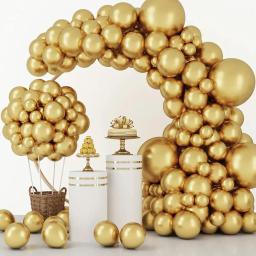 Balões metálicos do látex do ouro, Multi Tamanhos Balloon Arch Kit, Birthday Party, Graduação, Baby Shower - Image 1