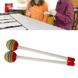 Baquetas de cor brilhante para crianças, percussão Drum Stick, percussão Drum Stick, mão de plástico, música, educação, entretenimento, grosso, som, 2 pcs - Image 1
