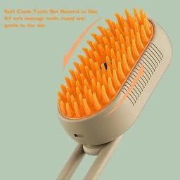 3 em 1 escova de massagem para animal de estimação, escova de vapor para cão e gato, para remover o cabelo do cão - Image 4