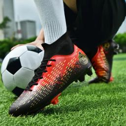 Chuteiras de futebol AG/TF antiderrapantes masculinas, unissex, tamanho grande, botas de futebol ultraleves, tênis para meninos, 2024 - Image 5