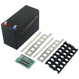 Suporte de caixa de bateria 12v 7ah para bateria 18650 3*7 níquel com caixa de armazenamento abs parte com placa pcb organizador de bateria diy - Image 3