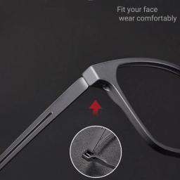 Novos óculos de leitura de titânio puro masculino feminino tr90 anti-azul ray quadro completo óculos de computador dioptria + 1.0 + 4.0 - Image 4