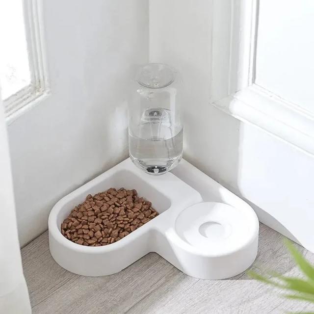 Conjunto de Tigelas Duplas para Alimentação de Gatos e Cães Pequenos pro 2