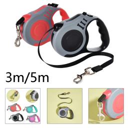 Trela retrátil automática do cão, 3m, 5m, ao ar livre, caminhadas, caminhadas, durável Pet chumbo, pequeno, médio, cães grandes, gatos suprimentos - Image 1