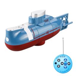 Mini rc submarino 0.1 m/s velocidade barco de controle remoto à prova dwaterproof água brinquedo mergulho modelo simulação para crianças presente natal presente ano novo - Image 6