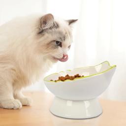 Elevada tigela de comida de gato, estável proteger pet's spine, durável pet alimentação prato, gatinho água tigela para cães e gatos - Image 3