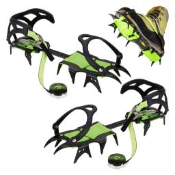 Profissional Crampon Shoe Cover, Montanhismo Skid Gear, 14 Dente, Escalada ao ar livre, Pesca No Gelo, Neve Skid, Alta Qualidade - Image 1