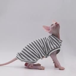 Roupas Sphynx confortáveis e respiráveis para gatos, adequadas para gatos sem pêlos, Devon Rex,Cornish, Kennel, Primavera e Verão - Image 5