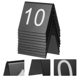 10 pçs triângulo cartões de mesa número marcador para evidência dupla face decorar sinais jantar festa - Image 5