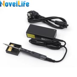 Original ts100 65w mini estação de ferro de solda elétrica temperatura ajustável display digital com ponta de solda 24v fonte de alimentação - Image 5