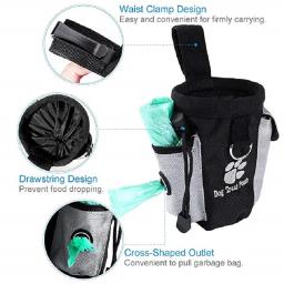 Cão ao ar livre portátil tratar bolsa para treinamento, saco de alimentação, grande capacidade Pet Trainer, saco de cintura, cão suprimentos - Image 6