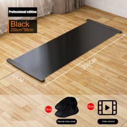 140/180/200cm esportes de fitness glide placa para hóquei no gelo roller patinação perna exercício esteira perna núcleo treinamento workout board - Image 5