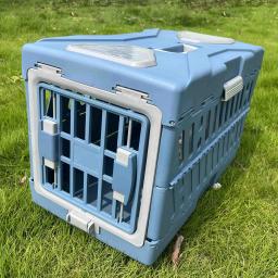 Gaiola dobrável portátil para animais de estimação, caixa de voo, canil respirável para saída Pet Check-in Box - Image 4