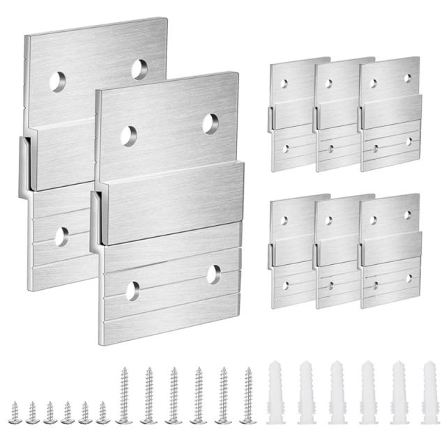 Haste Metálica Francesa para Fixação Pesada, Suporte para Fotos e Quadros, Instalação Fácil, 5 Pol, Conjunto Completo