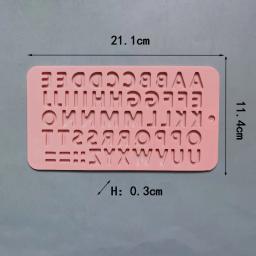 Molde de silicone de chocolate com letras e números, alfabeto, biscoito, doces, bolo, bandeja de pastelaria, ferramenta, decoração de bolo, acessórios de cozinha - Image 4