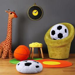Travesseiro de pelúcia de futebol criativo, almofada de leque, almofada de futebol de namorado, decoração de casa, fã de esportes, presente de ano novo - decoração - Image 3