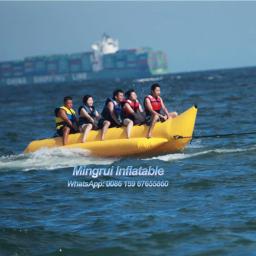 Barco De Banana Amarelo Inflável, Jogos De Parque Aquático, Peixe Voador, Tubo Rebocável, Venda Quente - Image 6