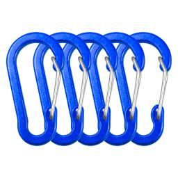 Liga de alumínio Mosquetão Clipes Viagem Kit, Camping Equipamento, Survival Gear, Acampamento, Montanhismo Gancho, Mosquetão ao ar livre, 5 pcs, 10pcs - Image 3
