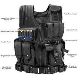 Ajustável Molle Tactical Vest, Armadura de Combate, Coletes para Segurança, Caça do Exército, Ao ar livre, CS Game, Jaqueta de Treinamento Airsoft - Image 3