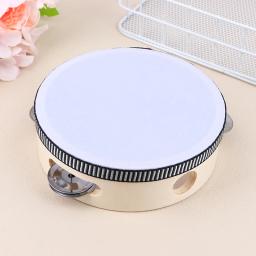 Tamborim Portátil de Madeira para Crianças, Instrumentos Musicais de Percussão, Brinquedos para Crianças, Brinquedos Educativos, 15cm, 1Pc - Image 1
