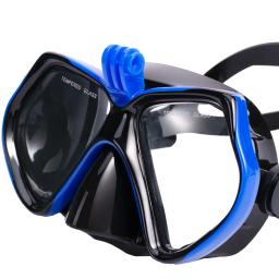 Máscara de mergulho Óculos de natação para GoPro, câmera esportiva subaquática, vidro temperado, mergulho profissional, tubo de snorkel seco, adultos e jovens - Image 4
