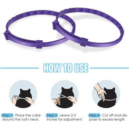 Ajustável impermeável Pet Calming Collar, Dog Cat Colar, alívio da ansiedade, redução do estresse, pacificar calmante, TPR - Image 4