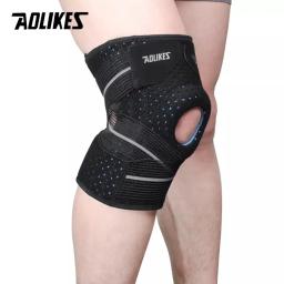 Aolikes 1 pçs joelheira joelheira suporte de joelho de segurança esportiva profissional protetor protetor protetor de almofada gel - Image 2