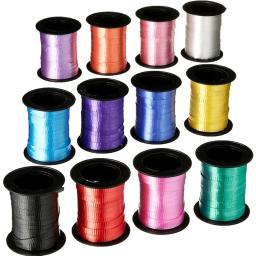 Fita de laser para balões, fita de cetim para decoração de festa, presentes de aniversário, casamento, acessórios faça você mesmo - Image 1