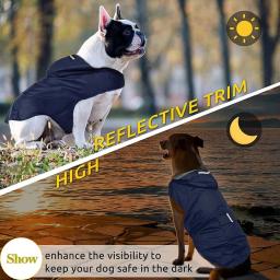 Impermeável Pet Raincoat com tira reflexiva, Roupa do cão, Cat Hooded Jacket, Outdoor Supplies - Image 6