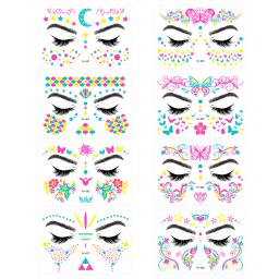 Luminosa Tatuagem Temporária Adesivos, Impermeável, Brilham no Escuro, Ideal para Festas, Festivais de Música, Eventos Especiais - Image 6