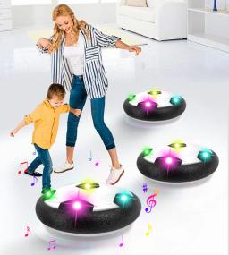 Hover bola de futebol brinquedos para crianças elétrica flutuante futebol com luz led música bola de futebol jogo ao ar livre brinquedos esportivos para crianças - Image 1