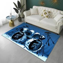 Instrumentos musicais antiderrapantes Kit de tapete, conjunto de bateria, tapete para casa, sala de estar, quarto, sofá, decoração de capacho, tapete infantil, tapete de chão - Image 2