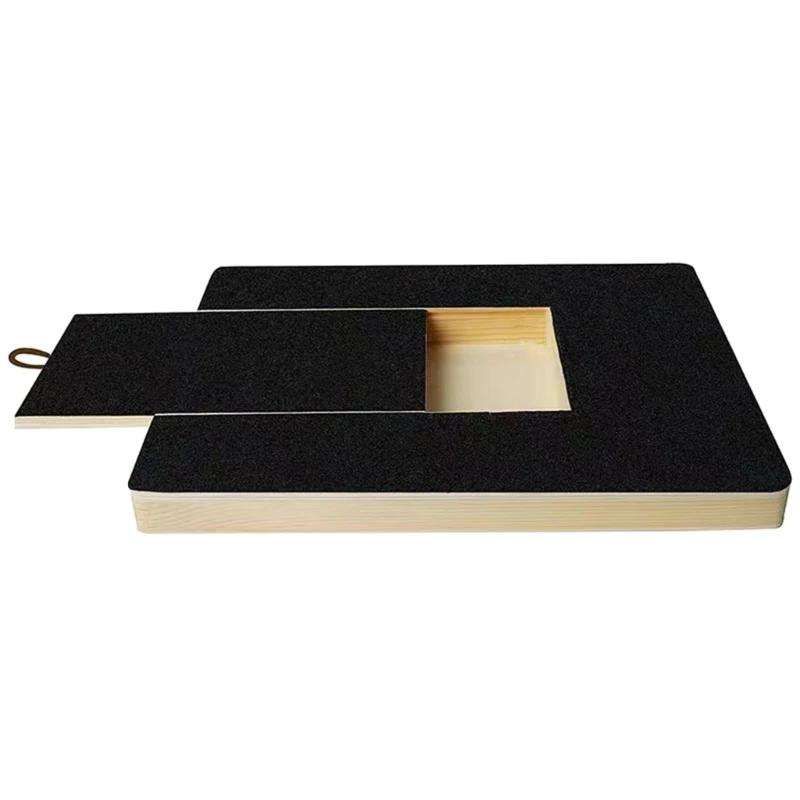 Placa para arranhar unhas cachorro com caixa tratamento, almofada arranhões interativa e gratificante para gatinhos - Image 1