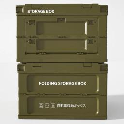 Outdoor Camping Folding Storage Box, Caixa de comida do carro, Travel Storage Bag, Camping Equipment, Tableware Storage - Image 2