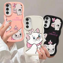 Disney engraçado marie gato caso de telefone para samsung galaxy a11 a12 a13 14 a22 a24 a25 a32 a33 a34 a35 a52 a53 a54 a73 tpu caso - Image 2