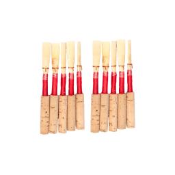 Noemi 10 pçs oboé juncos de alta qualidade oboé palhetas de cortiça meio macio woodwind instrumento peças acessórios novo # vermelho - Image 4