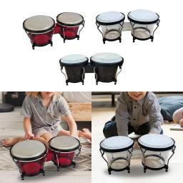 Bongo Drum Set para crianças, mão Africano ajustável tambor, 6 "e 7" - Image 3