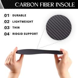 Inserções de calçados de fibra de carbono para homens e mulheres, palmilha para basquete, futebol, caminhadas, esportes, sapatos ortóticos, inserção mais severa, 1,2mm - Image 2