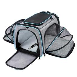 Portátil Respirável Pet Carriers Bag, Dobrável Cat and Dog Carrier, Bolsa de Viagem ao ar livre, Zíperes de Segurança, Outgoing - Image 1