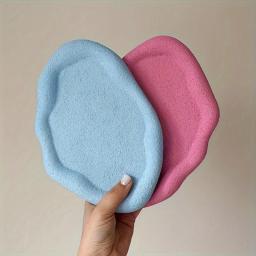 Bandeja Grande Moldes com Borda, Oval e Redonda, Moldes De Silicone para Resina Epóxi, Bandeja Trinket Em Forma De Nuvem, Prato De Jóias - Image 3